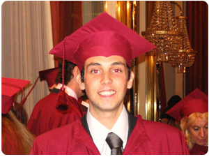 Marcelo Mansilla on graduation day, formalizing the expertise required to be a top-rated Private Tour Guide in Buenos Aires.